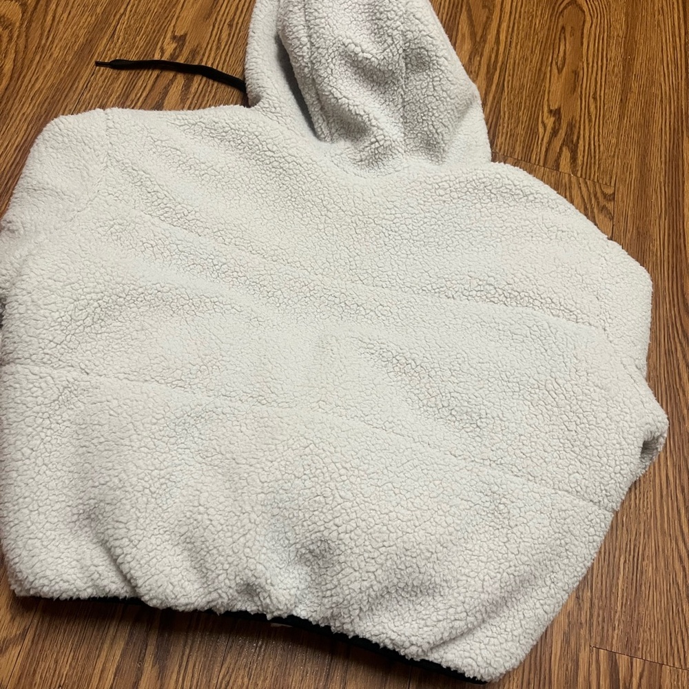 Cozy White Sherpa Hoodie